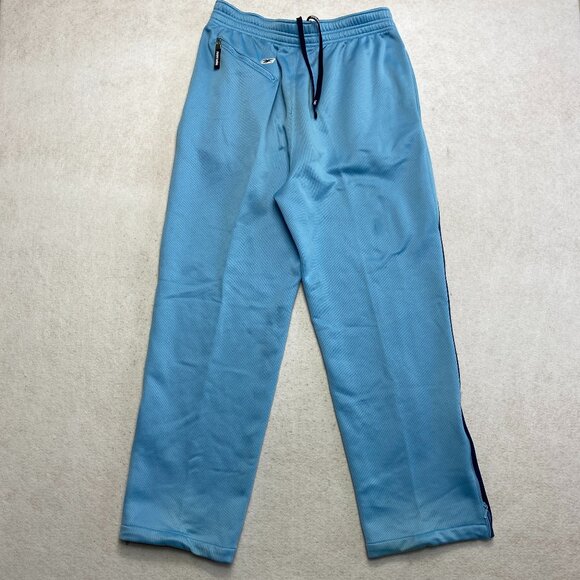 Vintage Allen Iverson Jogger Men's L Blue Warm Up Fleece Zipper Actual 30 x 29.5